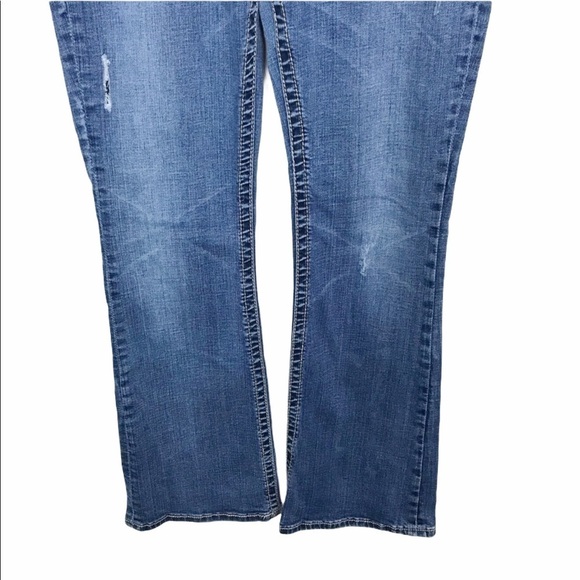 Seven7 Bootcut Distressed Jeans - Picture 4 of 10